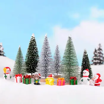

1pc Christmas Tree Micro Landscape Eco Bottle Decoration DIY Christmas Resin Crafts Garden Miniatures