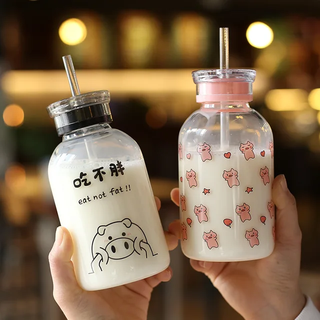 Cute Pig Water Bottle 450 ml 4