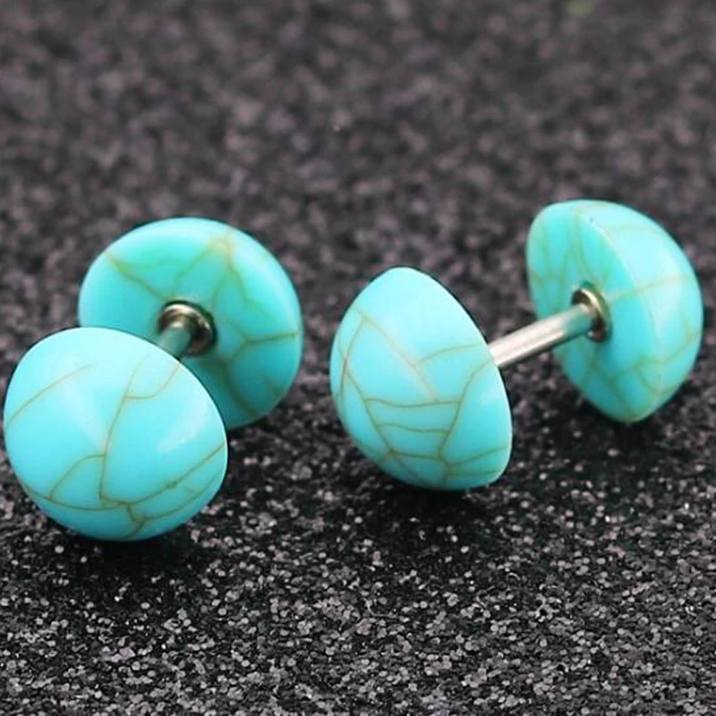 Isayoe 2 piece Stainless Steel Tragus Earring Heart Triangel Stone