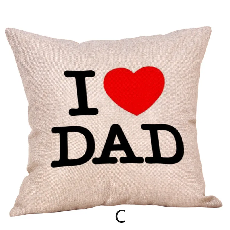  Pillow Case 4545cm Happy Fathers' Day Pillow Cases Gift Cushion Cover Home use Pillowcase #4M13 (21)