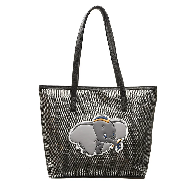 Disney Dumbo tote bag High capacity handbag lady casual bag shoulder bag gift shopping bag storage