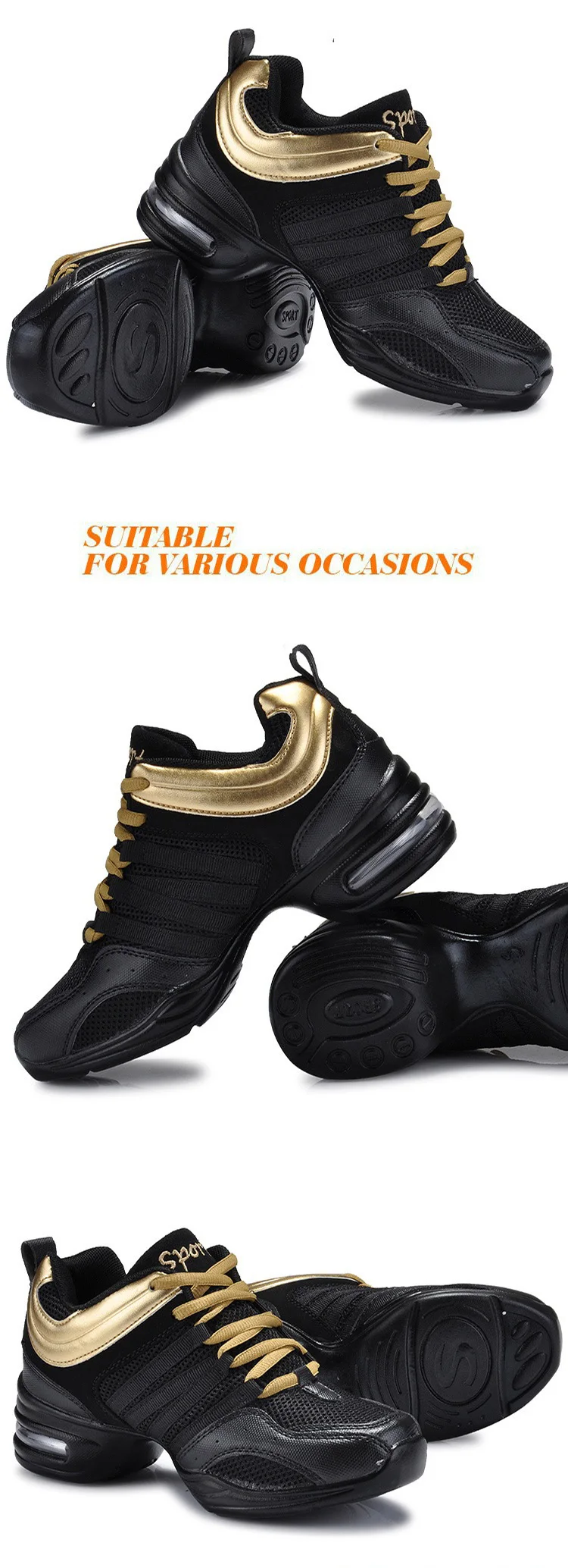 Танцевальная обувь на квадратном каблуке; женская обувь, увеличивающая рост; женские современные кроссовки для джазового спорта и фитнеса; кроссовки на мягкой подошве; скидка; C395
