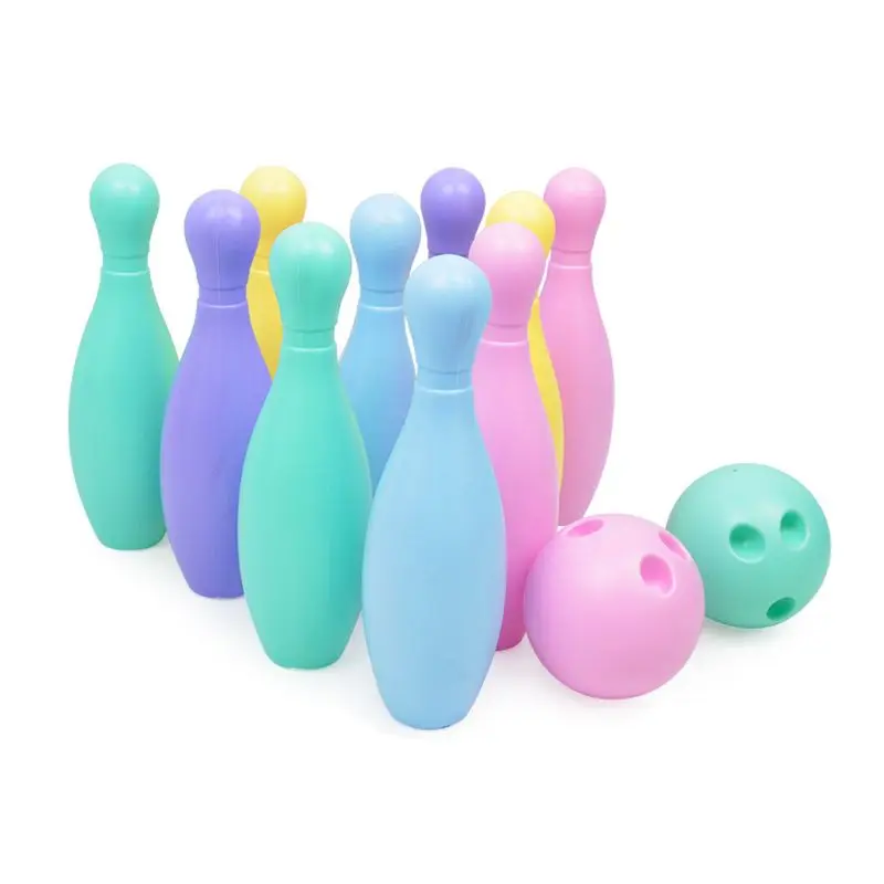 

Premium New Early Education Toy Plastic Colorful Bowling Ball Pin Toys Set for Kids Children Sports Intelligent Games