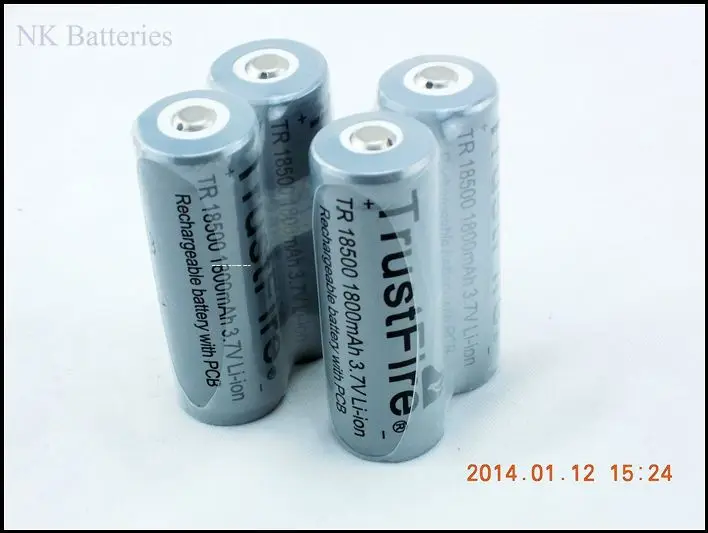 6 шт. TrustFire 18500 3,7 в 1800 мАч литий-ионная защита с печатной платой 18500 перезаряжаемая батарея 1500 мАч 1000 мАч 18500 литиевых элементов