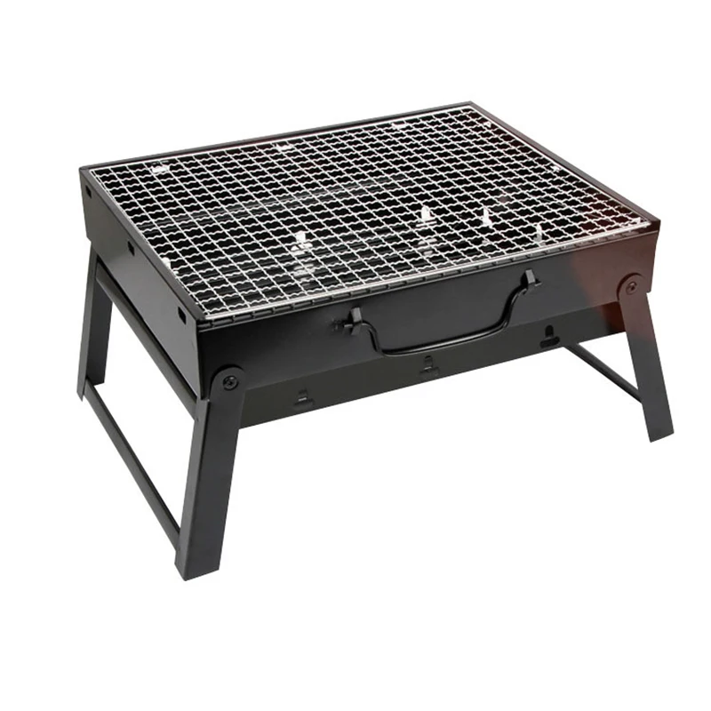 

Easily Assembled Charcoal Grills for Barbecue outdoor 35*27*19.5cm Picnic BBQ Grills Hiking Charcoal Camping Grill