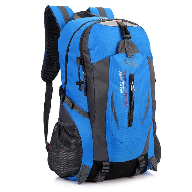 40л походный рюкзак для походов, походный рюкзак для мужчин и женщин, дорожные сумки для альпинизма, тактические военные велосипедные рюкзаки - Цвет: Blue