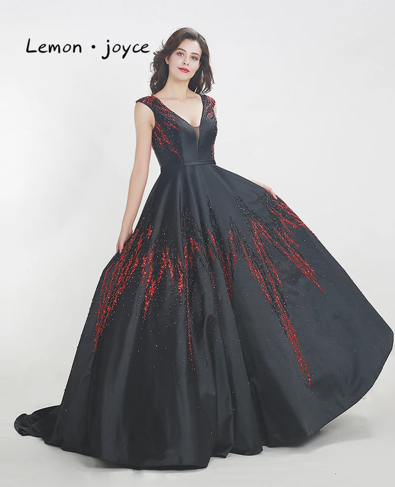 Lemon Joyce Luxury Beaded Prom Dress New Design Satin Tank Backless Long Floor Length Party Dress Evening Dresses Plus Size Prom Dresses Aliexpress