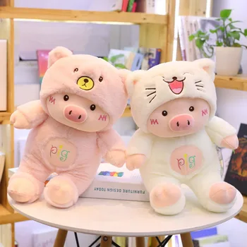 Kawaii Cross-Dressing Piggy Plush Toy 3