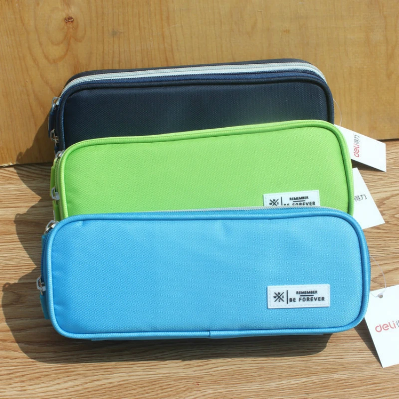 

DELI Pencil Bag Large Capacity Creative Multi-function Stationery Bag for Pupils Student Waterproof Pencil Cases School Supplies