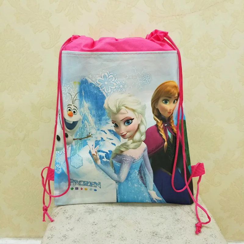 Дисней Принцесса Дети мультфильм сумка для хранения подарок для мальчиков и девочек пакет Замороженный Эльза плавательный пакет косметическая игрушка кукла шнурок