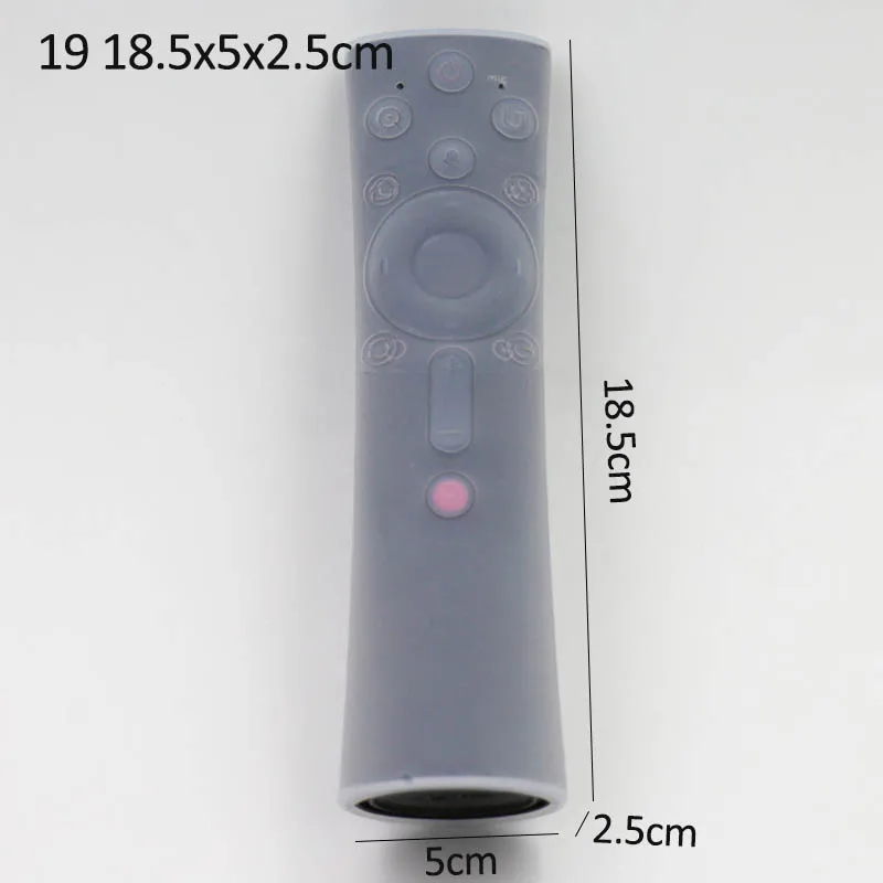 1pcs22 Размер силиконовая Прозрачная накладка на ТВ дистанционное управление Декодер каналов кабельного телевидения класс водо-и пыленепроницаемости: сумка для хранения