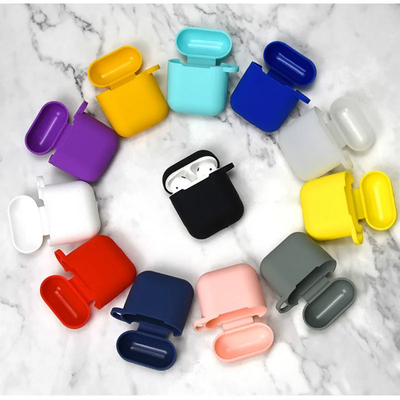 

Silicone Cases for Airpods i9s Case Protective Earphone Cover for earphone Charging Box Pouch Bluetooth Wireless Earphone Case