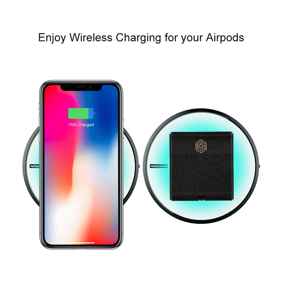 Nillkin для AirPods чехол беспроводной зарядки защитный Qi Стандартный Apple совместим с