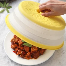 Складной 2-в-1 для хранения пищевых продуктов крышка корзина для фруктов из микроволновая печь подходит крышка