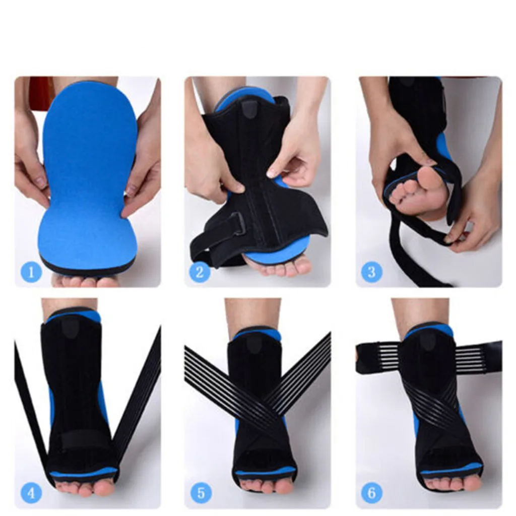 

Foot Drop Brace Night Splint Plantar Fasciitis Pain Relief Elastic Brace Pulling Ankle Sprain Protector Physical Therapy Kit
