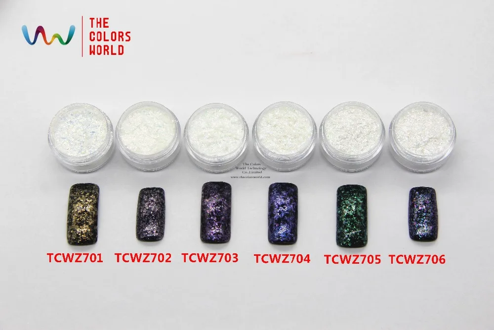 

TCT-031 Excellent Effect Colors Shifting Magic Mylar Sheet Flakes For Nail Art Decoration Nail Gel Makeup Body Painting DIY