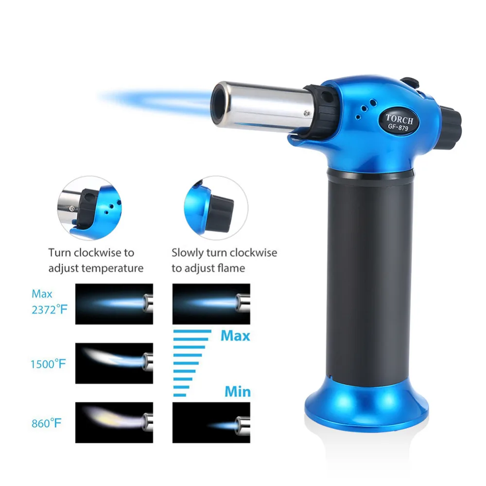 

2018 Refillable Gas Butane Blow Torch Micro Jet Lighter Culinary Solder Cooking Baking Chef Tool Iron Heating Blowtorch Brazing