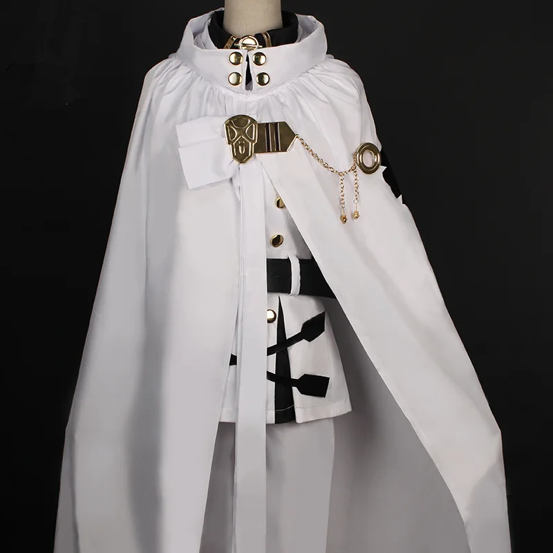 Аниме Серафим конца Owari no Seraph Mikaela Hyakuya униформа косплей костюм с париком полный