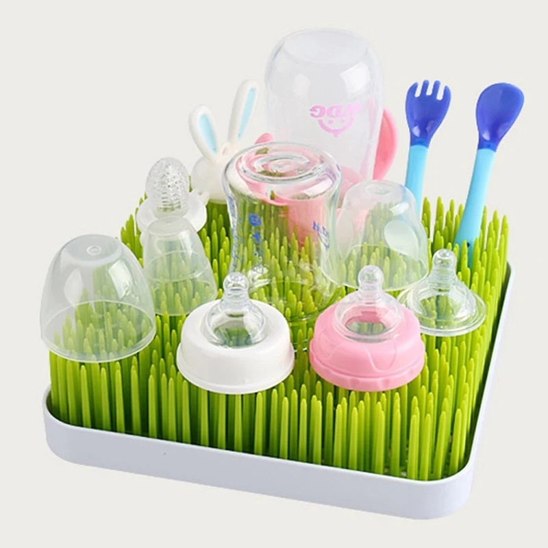 Baby Milk Bottle Drying Rack Baby Bottle Rack Grass Stlye Cleaning