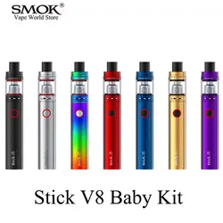 SMOK Stick V8 Детские комплект Vape Пера EGO AIO испаритель E сигареты, кальян TFV8 маленьких Танк против S s066