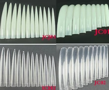 10pcs Pack of Half Mat bridal porcelain White nail tip nail art salon supplies kit Nail Polish chip Extra long False Nails