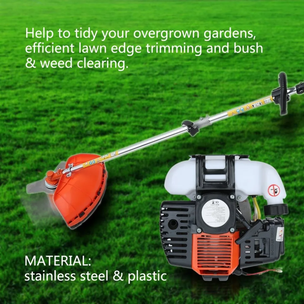 52CC 4 in 2 Multifunctional Gasoline Outdoor Grass Strimmer Brush Cutter Trimmer Powerful and Durable Garden Lawn Mower 52CC 4 in 2 Multifunctional Gasoline Outdoor Grass Strimmer Brush Cutter Trimmer Powerful and Durable Garden Lawn Mower
