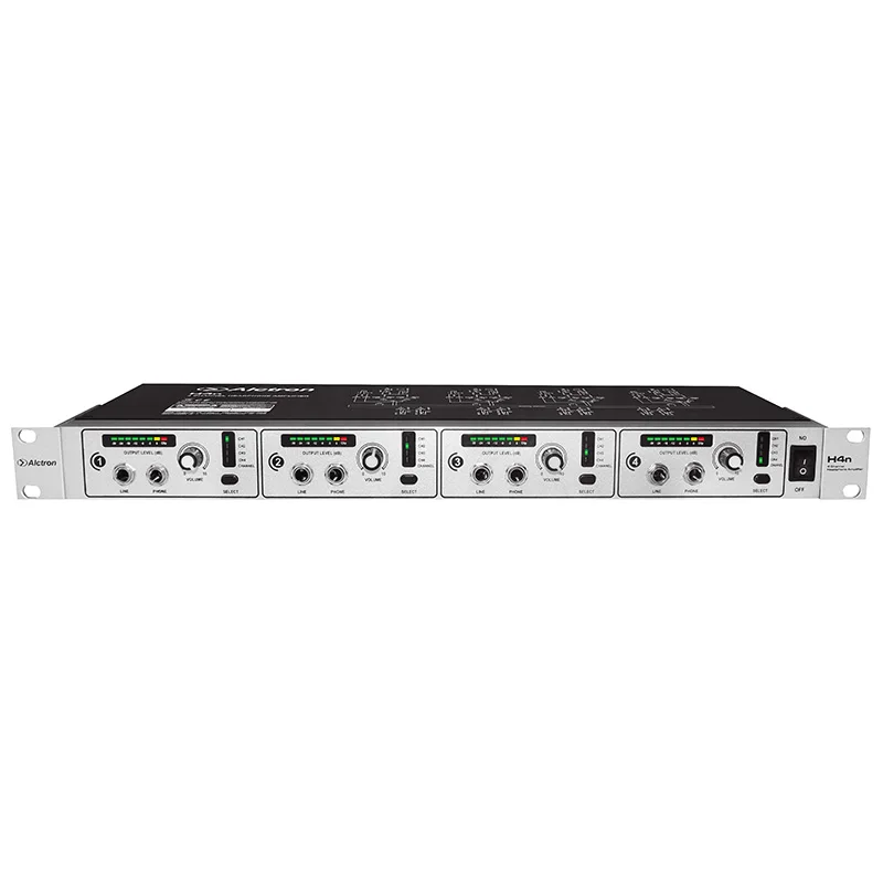 

Alctron H4N Professional high-power 4 Channel Headphone Amplifier, Pro Line Distribution System, Audio Line Amplifiers