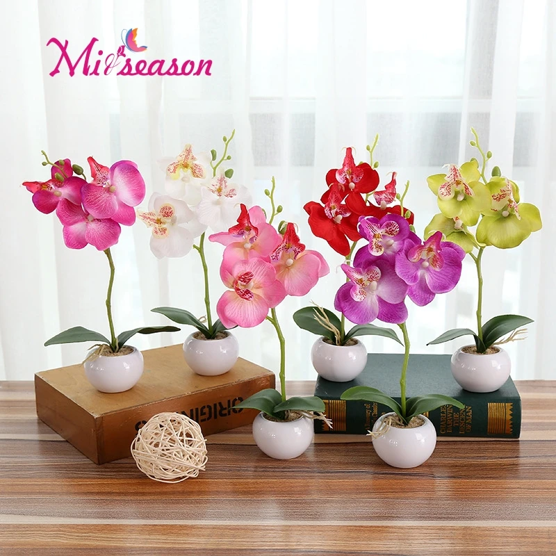 1セット蛾蘭 花瓶人工蝶の花diyシルク胡蝶蘭の花盆栽用結婚式ホーム祭装飾 Artificial Dried Flowers Aliexpress
