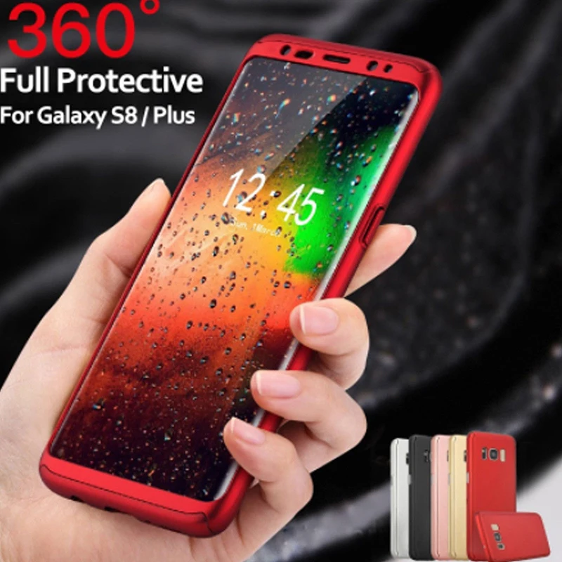 

ProElite 360 Degree Full Protective Cover Case for Samsung S9 S8 S6 Edge J4 J6 A6 Plus 2018 Note 8 9 A3 J3 J7 J5 A7 A5 2017 EU