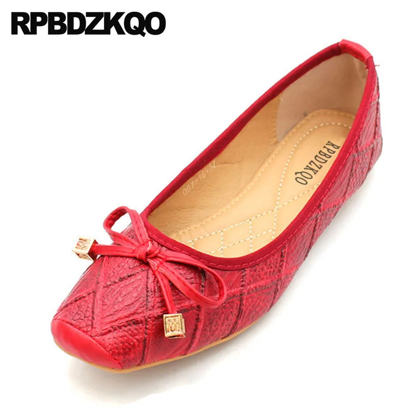 

large size ballerina cute snake designer ladies slip on shoes soft ballet flats women red driving square toe bow china blue
