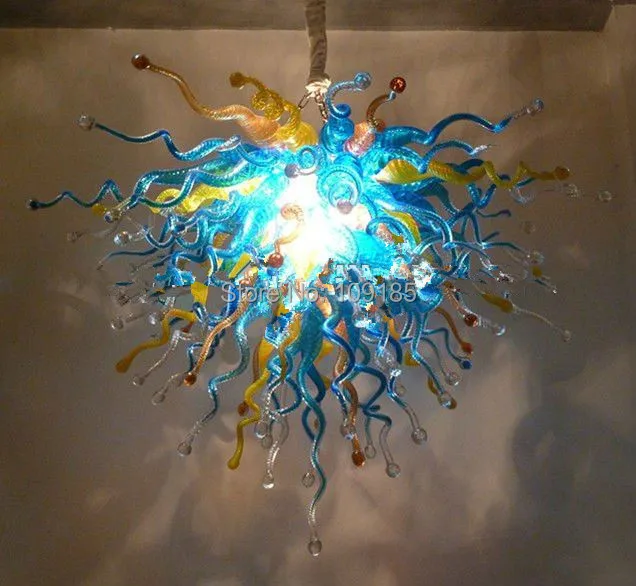 

New Arrival 110/220v AC Led Living Room Art Decor Blown Glass European Style Crystal Chandelier