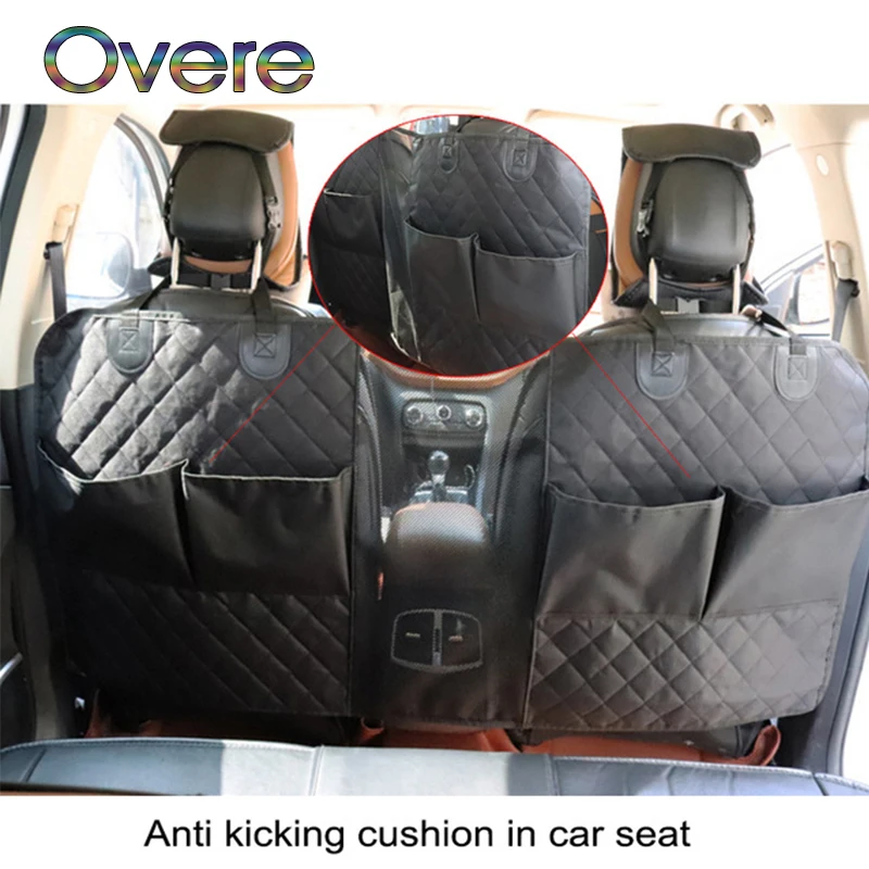 

Overe Car Seat Back Protector Cover Dog Cat Anti Kick Mat Storage Bag for Kia Rio Ceed Cerato Sorento Mazda CX-7 6 Mini Cooper