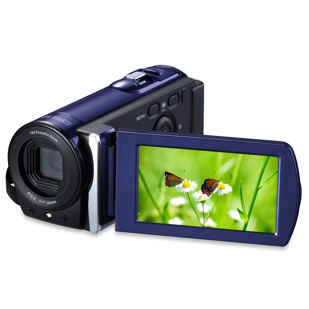 

HD 1080P 16MP Digital Video Camera HDMI Output 3.0'' TFT LCD Screen 16X Zoom Portable Video Camcorders 32GB