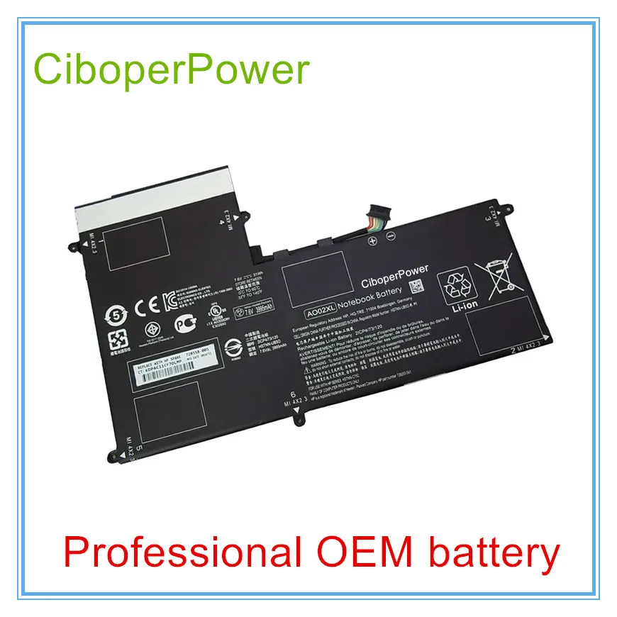 

Original New Laptop Batteries for AO02XL Batteries A0O2 HSTNN-LB5O HQ-TRE 728250-421 728558-005