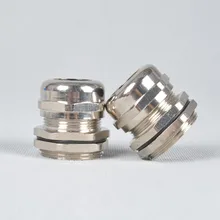 Металлический Мощность шнур Кабельные вводы с никелевым покрытием M25 1,5X5