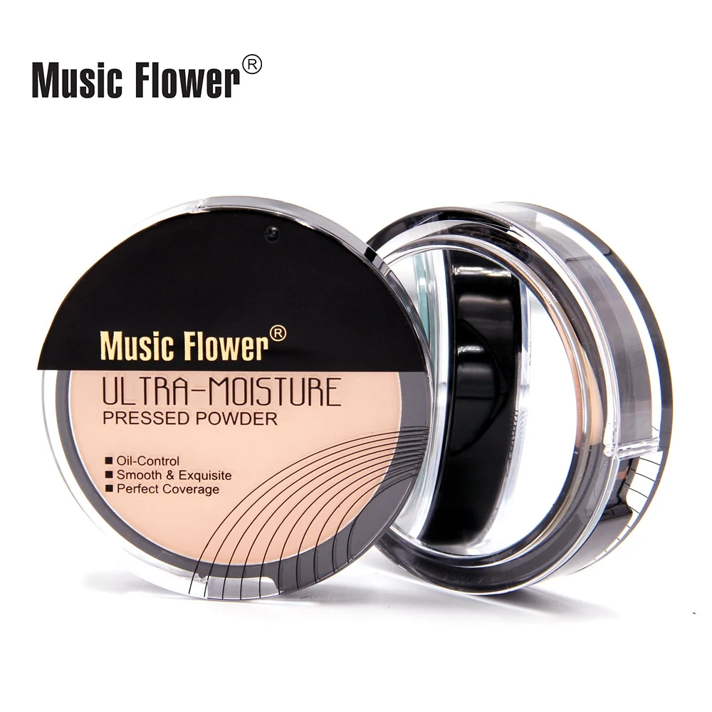 Music Flower Шиммер рассыпчатая пудра 24 часа в сутки стойкий тональный крем масло Управление гладкой Изысканная безупречное покрытие Освежающая пудра