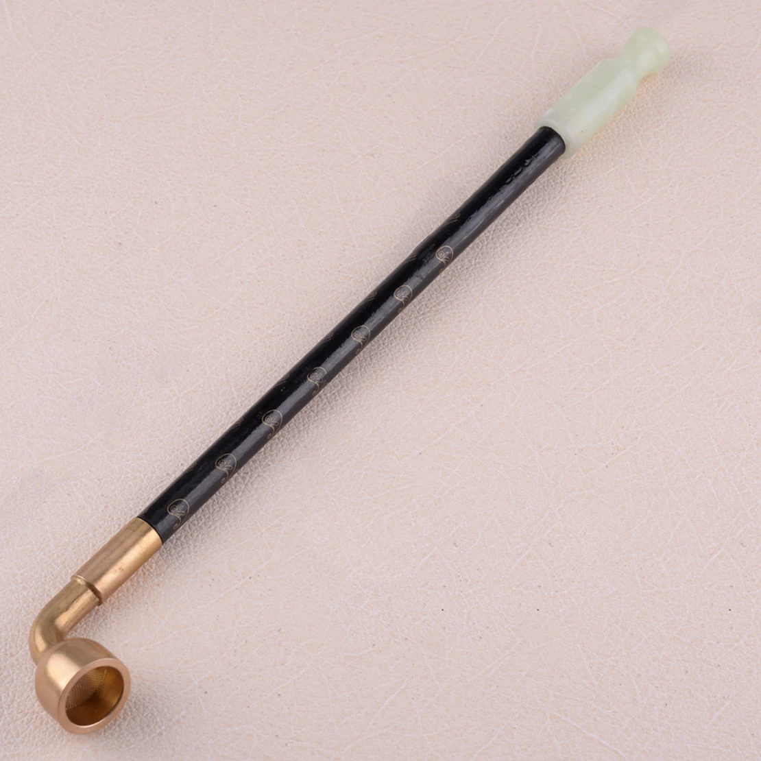 LETAOSK Chinese Traditional Retro Long Stem Tobacco Smoking Pipe Wood