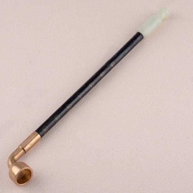 LETAOSK Chinese Traditional Retro Long Stem Tobacco Smoking Pipe Wood