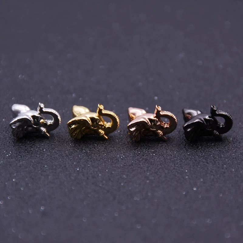 

KANGKANG Factory price Charm personality Micro Pave Zircon Elephant head Jewelry Accessories Woman&man DIY Handmade Bracelet