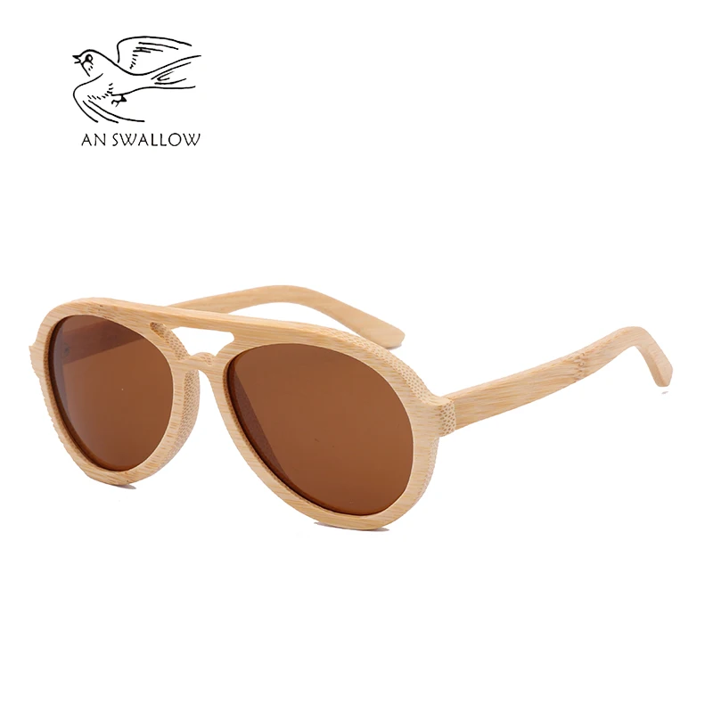 Bamboo Vintage High Quality Handmade Men's Sunglasses Bamboo Frame UV400 Ultimate Protection Handmade Los Angeles Hombres