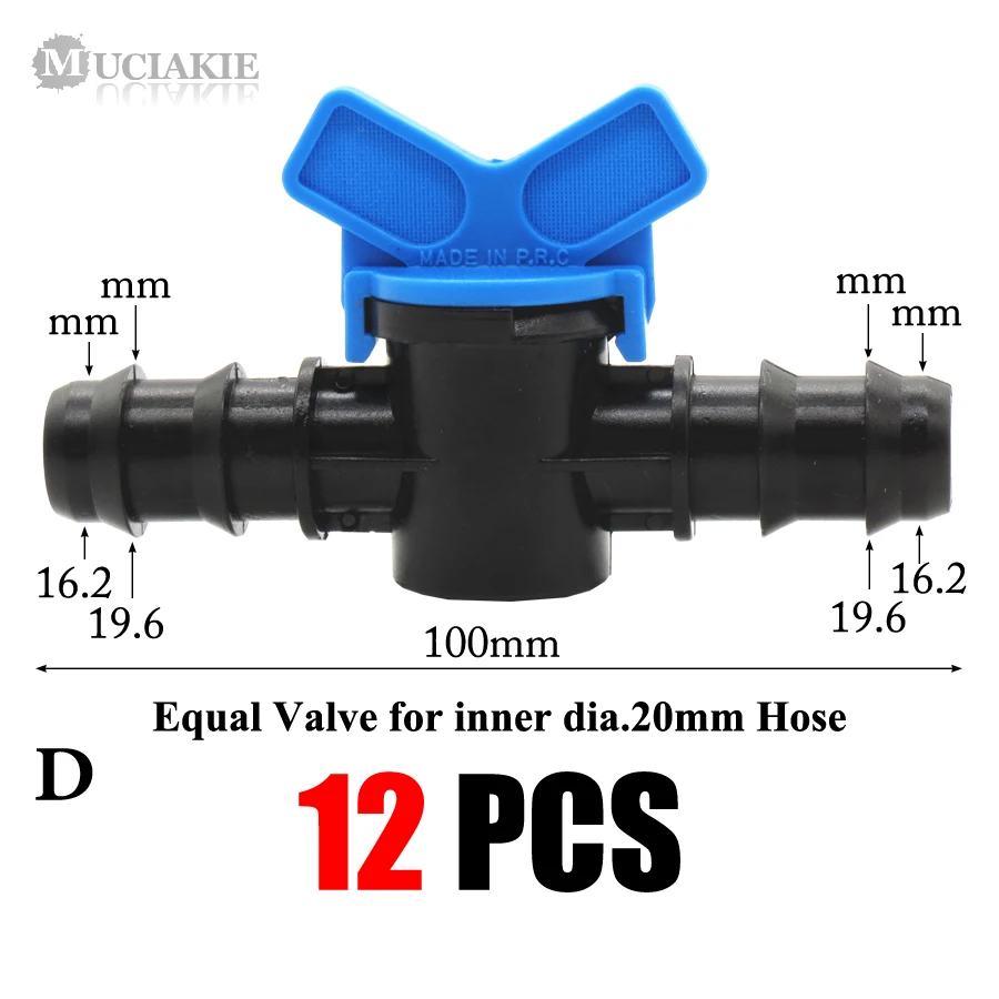 MUCIAKIE лента для капельного орошения шланг трубки садовые соединители для воды 4 8 16 20 25 мм Barb адаптер 1/" до 16 мм замок с отключением