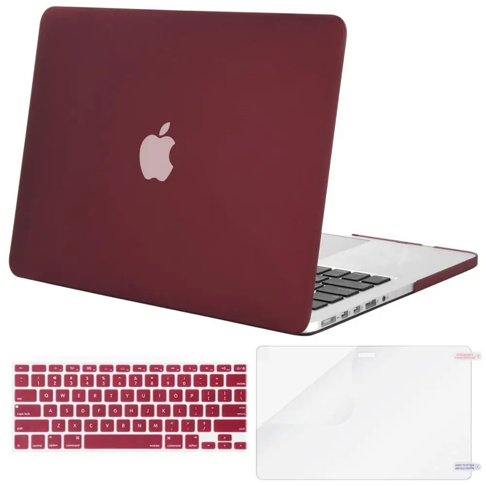 Marsala Red MOSISO ноутбук матовая поверхность чехол для ноутбука Macbook Air 13 Pro 13 retina A1502 выпуск 2013 Тетрадь заменить для переноски Чехол - Цвет: Marsala Red