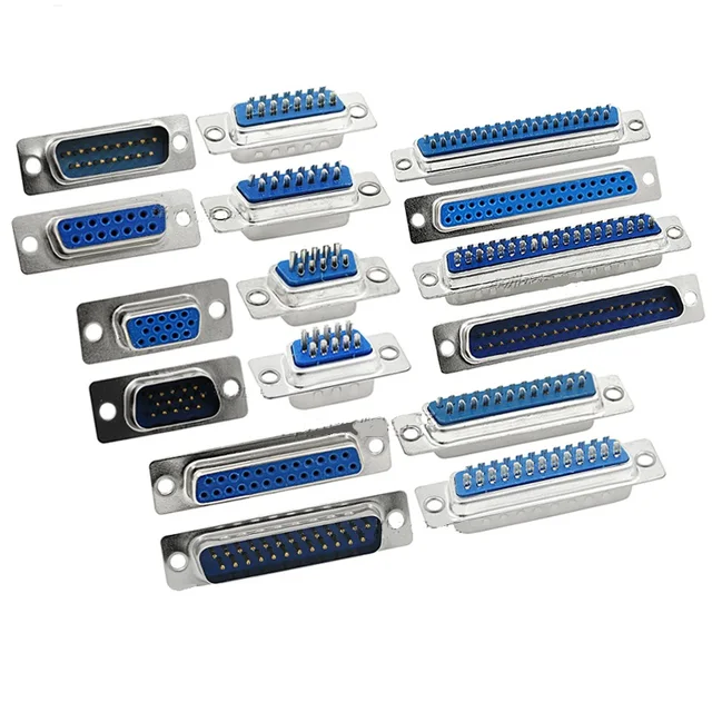 5pcs/lot DB 15 25 37 serial port Male Female Connector with socket D