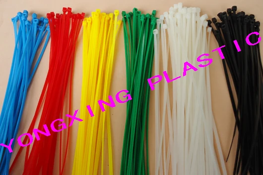 

100pcs/lot 2015 new 100pcs 6 color 8"(18lbs) 2x200mm Network Nylon Plastic Cable Wire Zip Tie Cord Strap