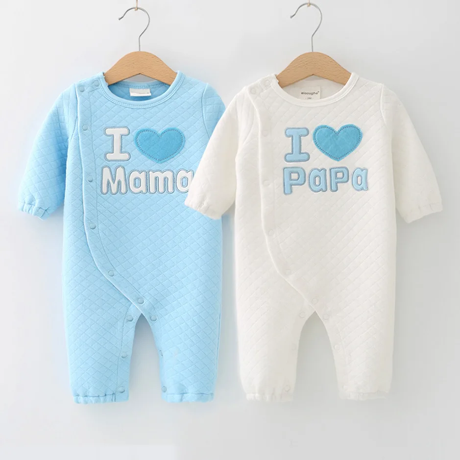 Хлопковый комбинезон для маленьких девочек, Rompe I Love Papa Mama, весенний комбинезон для мальчиков, боди, 1 предмет, Одежда для младенцев, подарок для новорожденных, 3 м, 6 м, 9 м