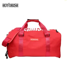 HOYOBISH Большая вместительная Женская Ручная багажная дорожная сумка Мужская водонепроницаемая большая сумка в Корейском стиле Дорожная сумка на плечо OH308