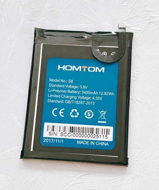 Для аккумуляторов HOMTOM S8 HTS8 3400 мАч высокое качество долгое время ожидания батарея мобильного телефона Accessories Мобильные аксессуары
