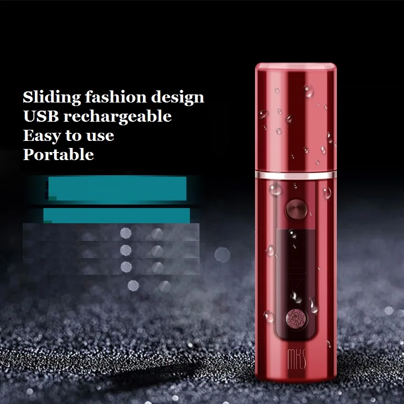 USB зарядка MKS мини портативный нано крутой туман распылитель для лица увлажняющий инструмент увлажнитель для лица распариватель для лица испаритель