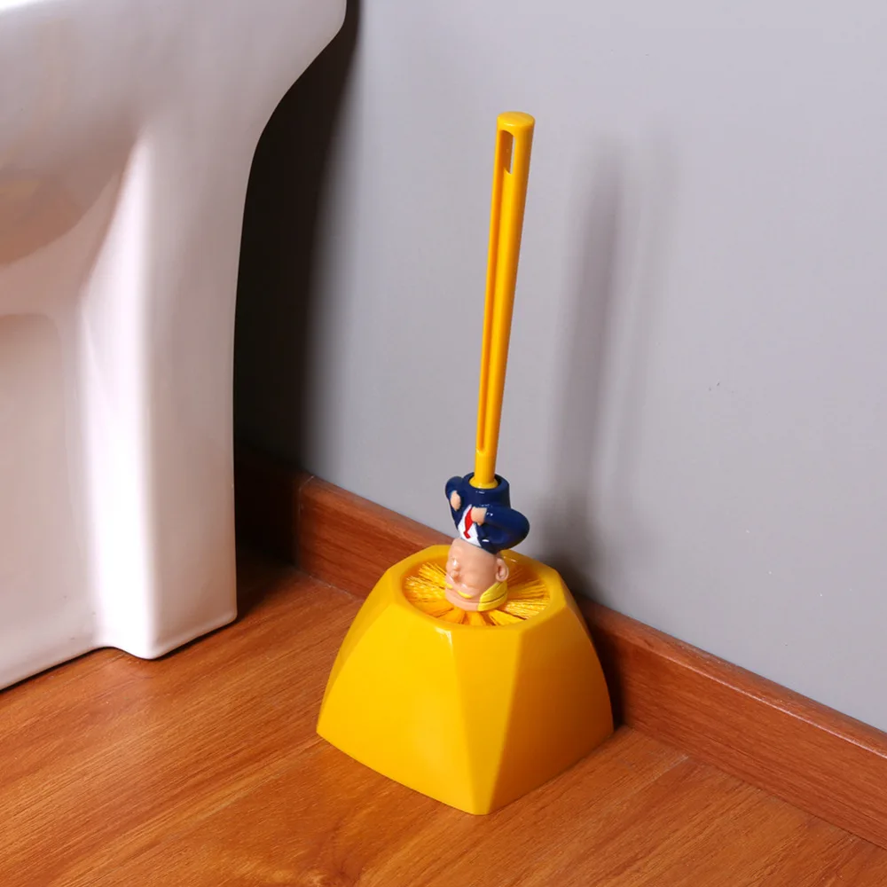 Креативная туалетная щетка инструменты для уборки ванной комнаты Trump туалетная щетка дом, отель, ванная комната чистящие аксессуары