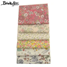 Книжная печатная ткань в цветочек краситель хлопок саржевая ткань метр текстиль лоскутное шитье 6 шт./лот 40 см x 50 см Tecido DIY Tecido